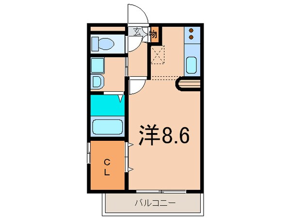 コアノス荒子の物件間取画像